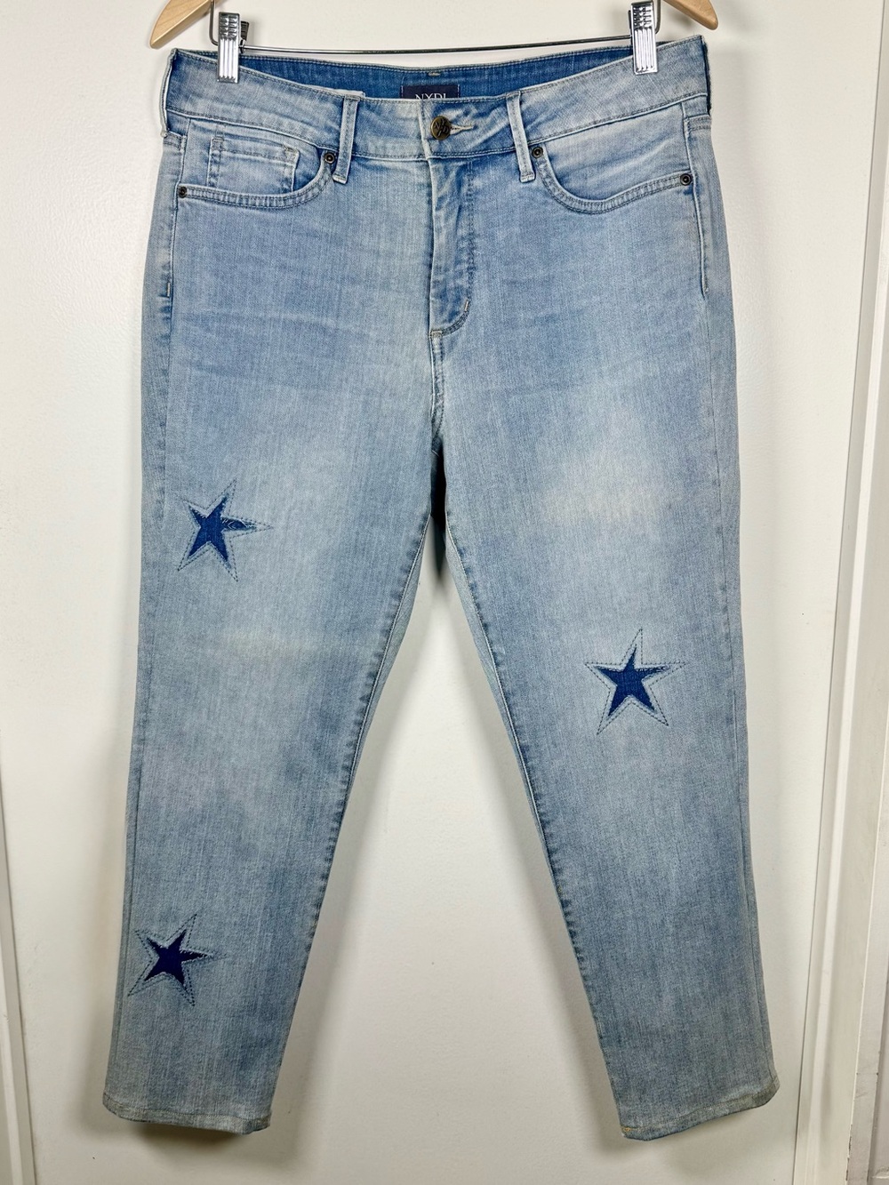 NYDJ Stars Sheri Ankle Lift X Tuck Technology Women’s 12 Light Denim Jeans Pants